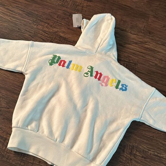 NWT Palm Angels Kids logo-print hoodie - size 6 - Picture 9 of 9